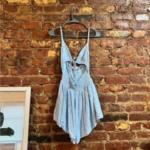 PRINCESS POLLY open detail crunched romper